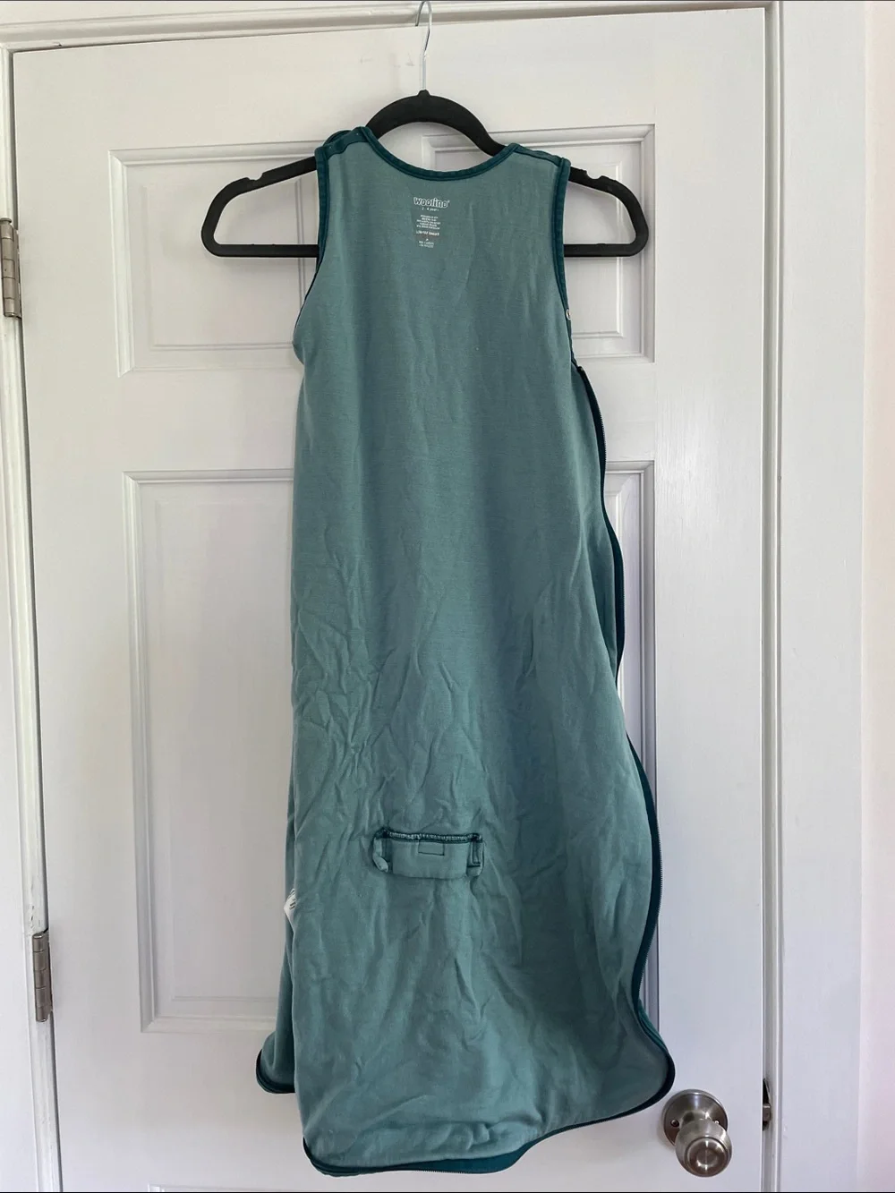 Woolino Teal Space-Print Sleep Sack